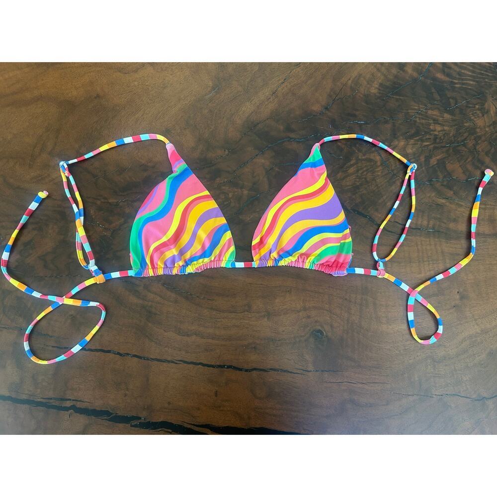 Rare It’s Now Cool "The String" Bikini Top - Rainbow - Small